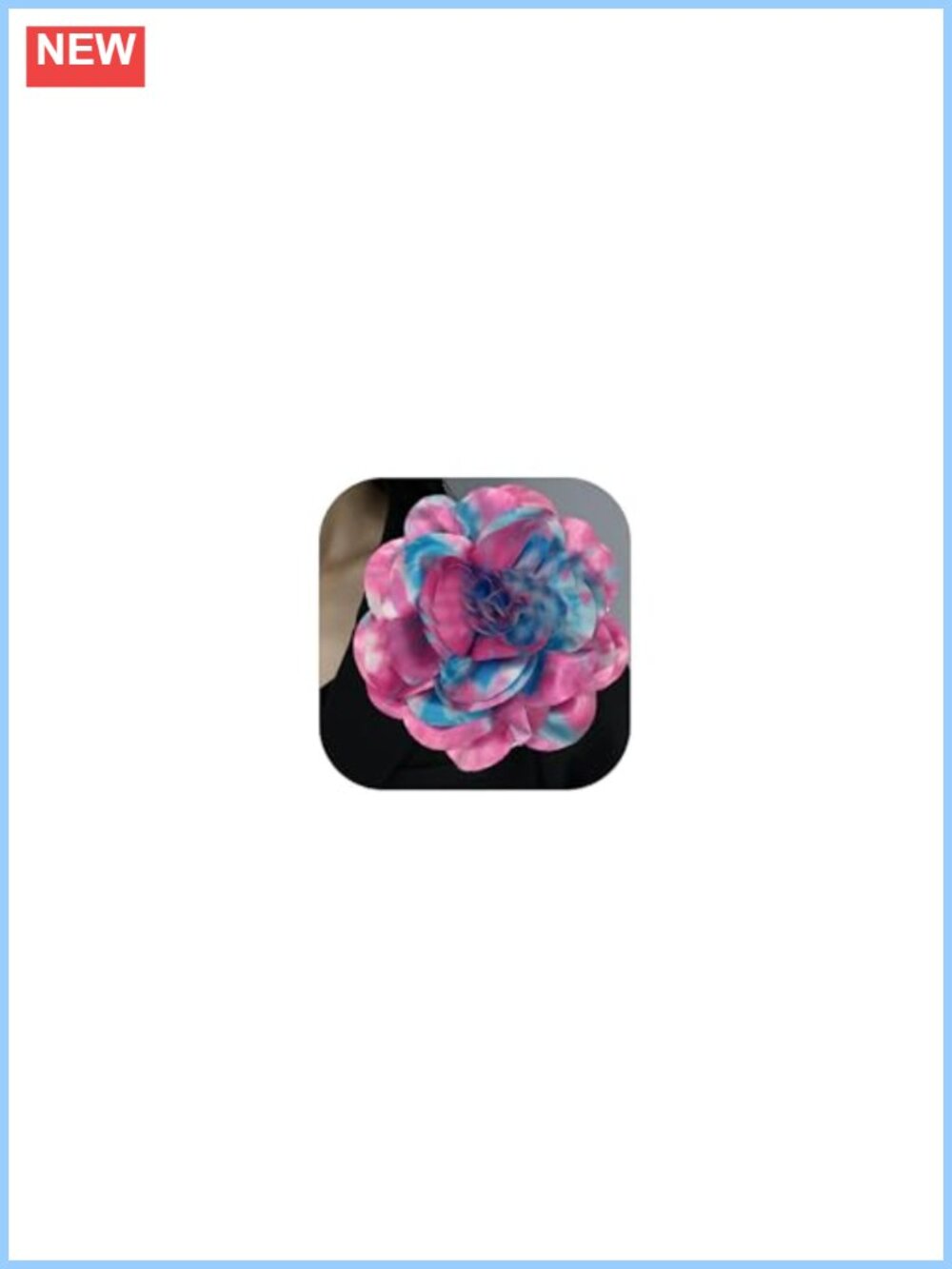 Oversized Satin Fabric Rose Flower Brooch 20cm Large Lapel Pin for Women